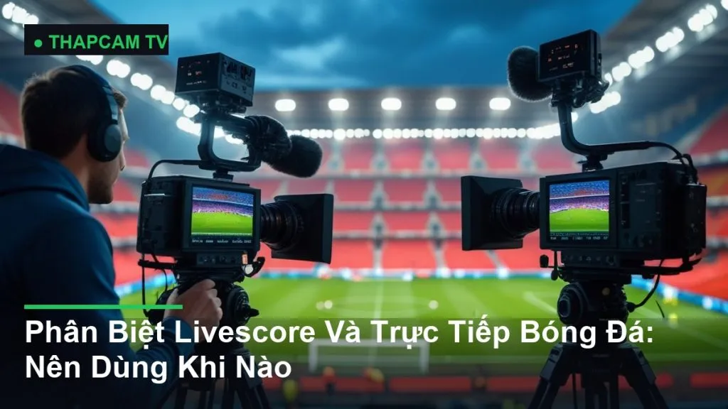 Phân Biệt Livescore Và Trực Tiếp Bóng Đá: Nên Dùng Khi Nào - THAPCAM TV